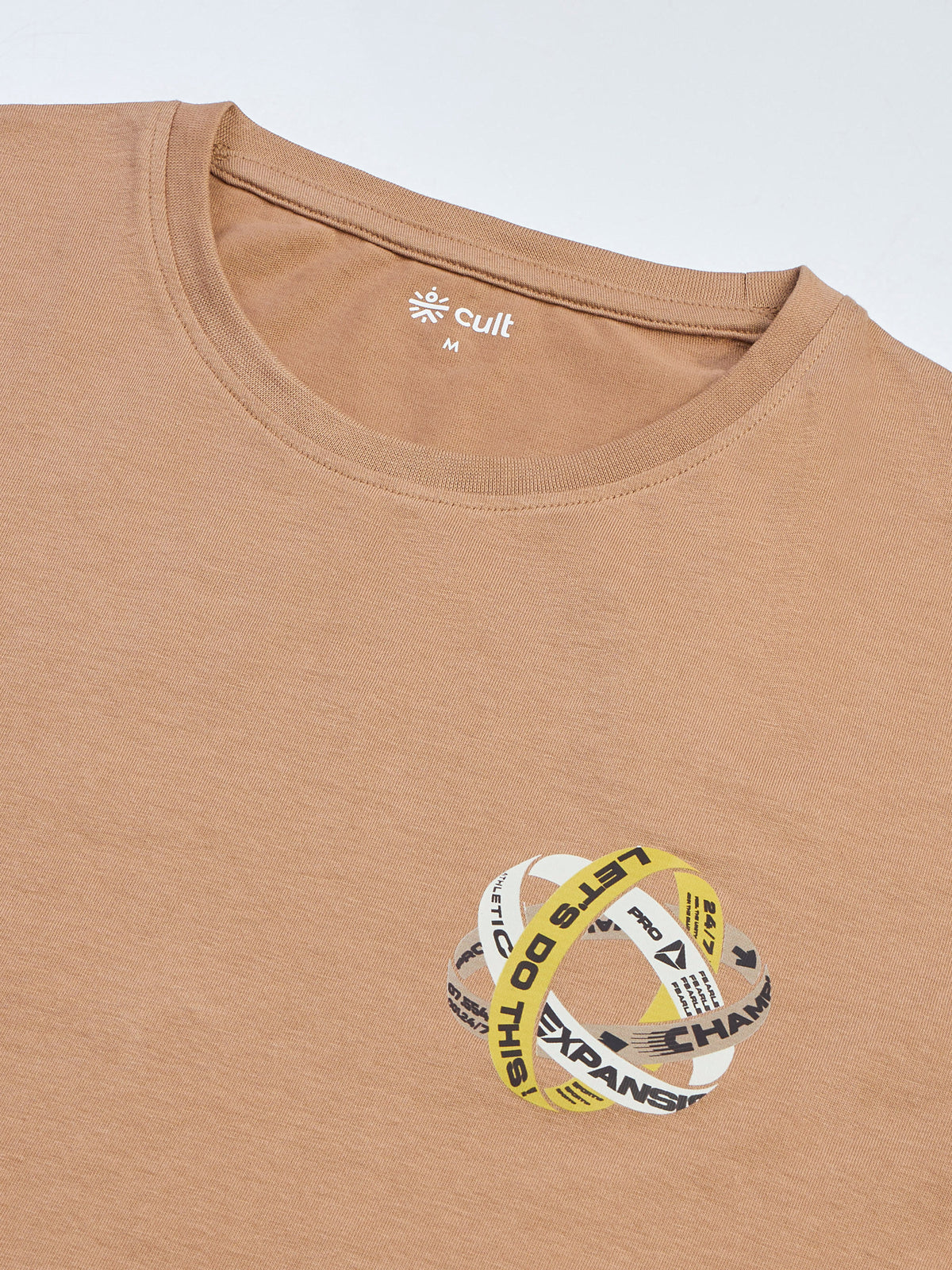 Men's Khaki Community Graphic T-shirt