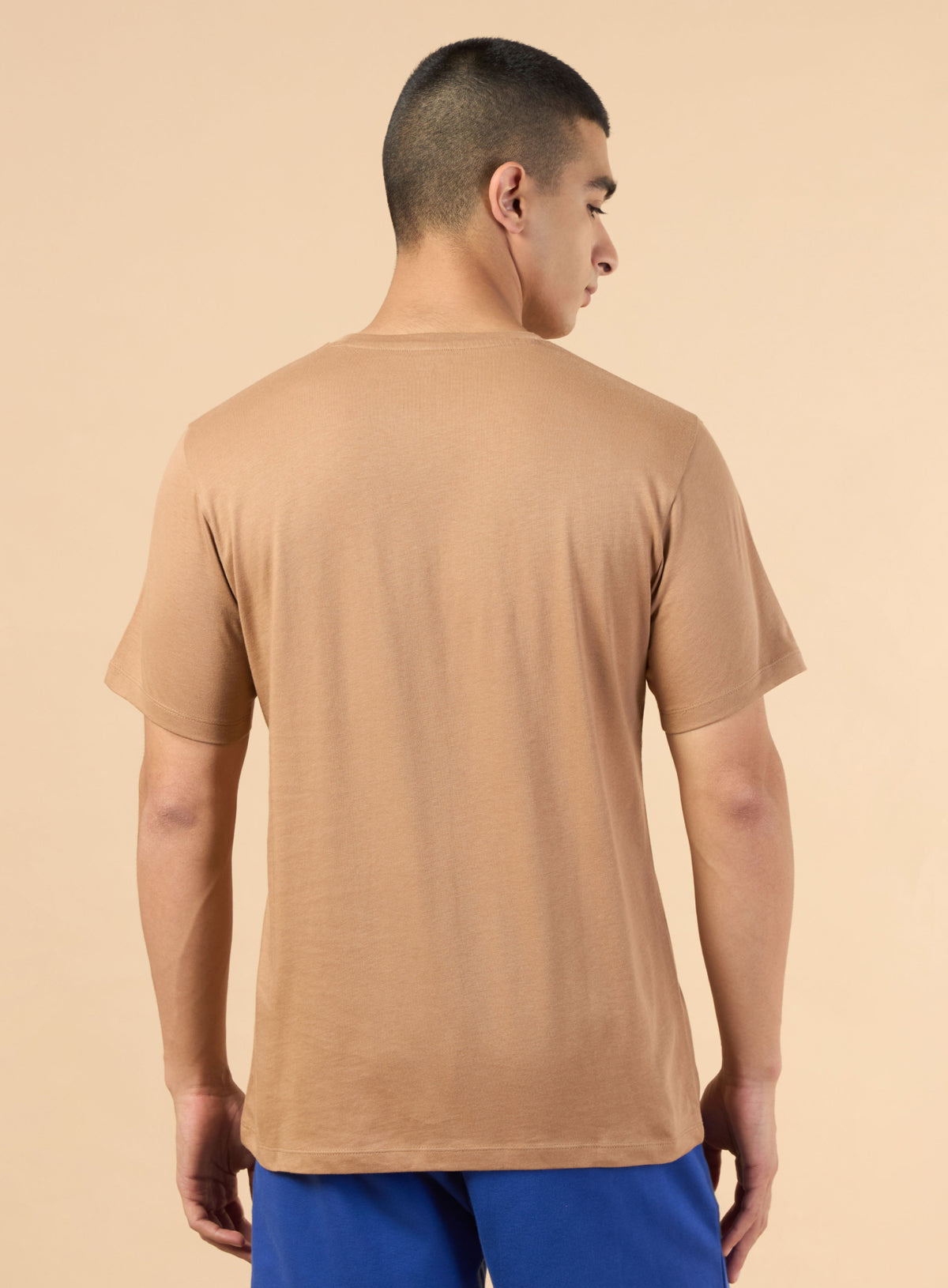 Men's Khaki Sports City Club Graphic T-shirt