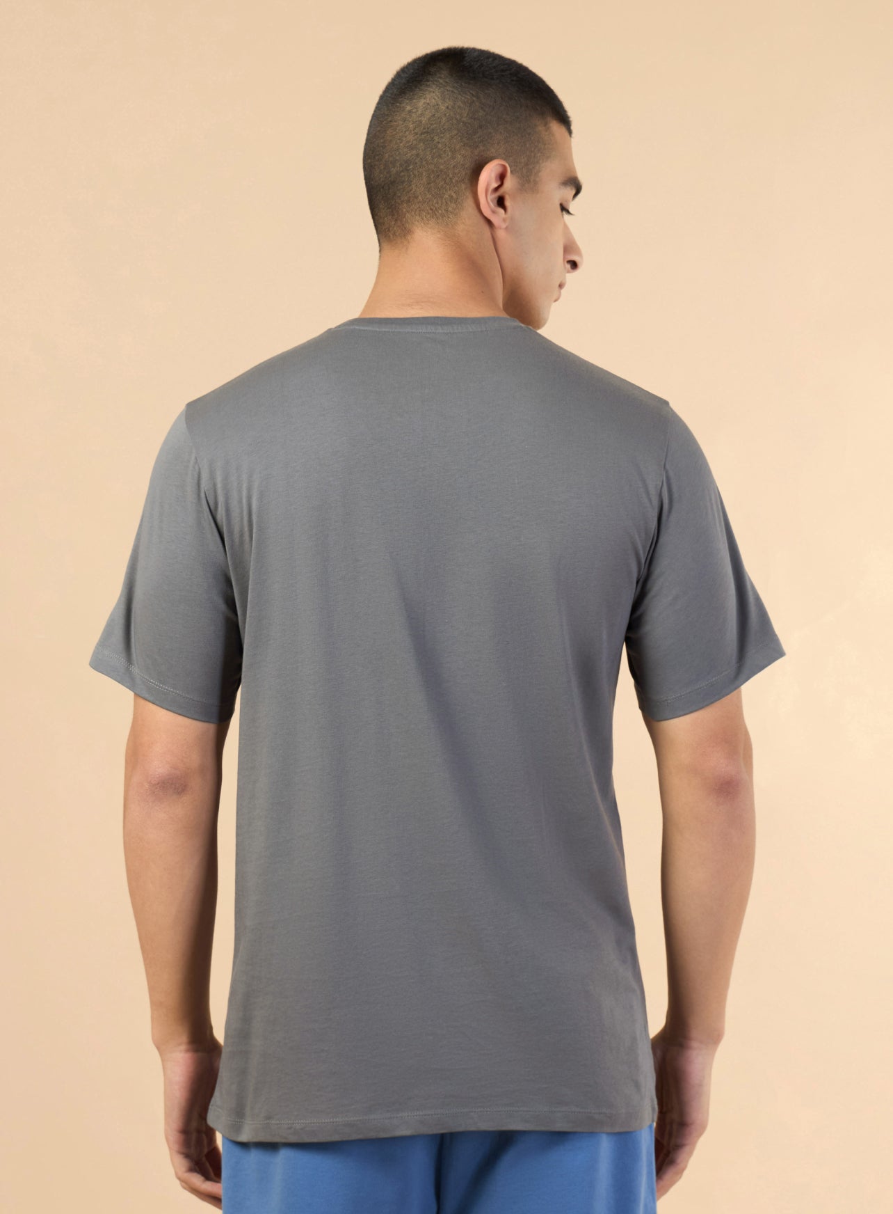 Men's Dark Grey Sports League Graphic T-shirt