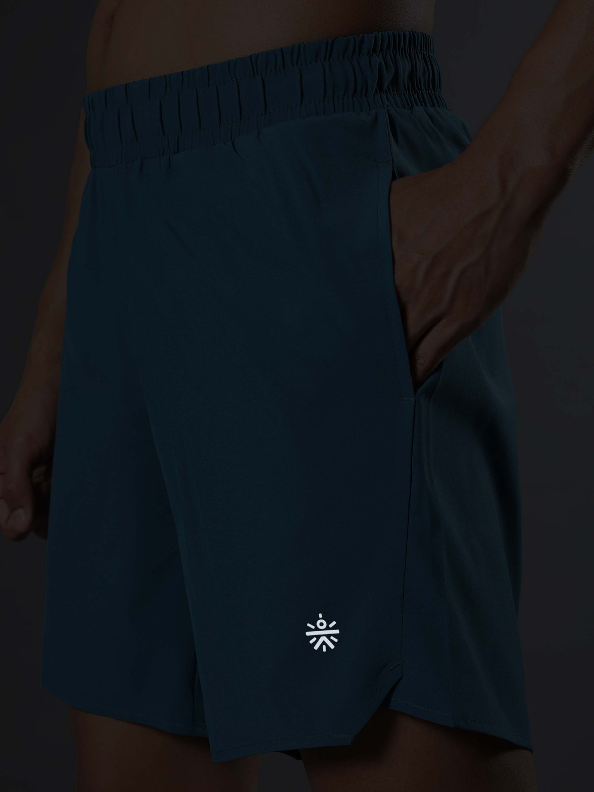 Men's Teal Iconic Runner's Shorts
