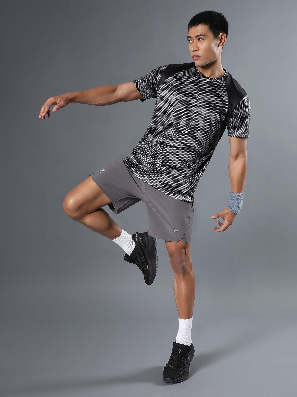 Men's Dark Grey Iconic Runner's Shorts