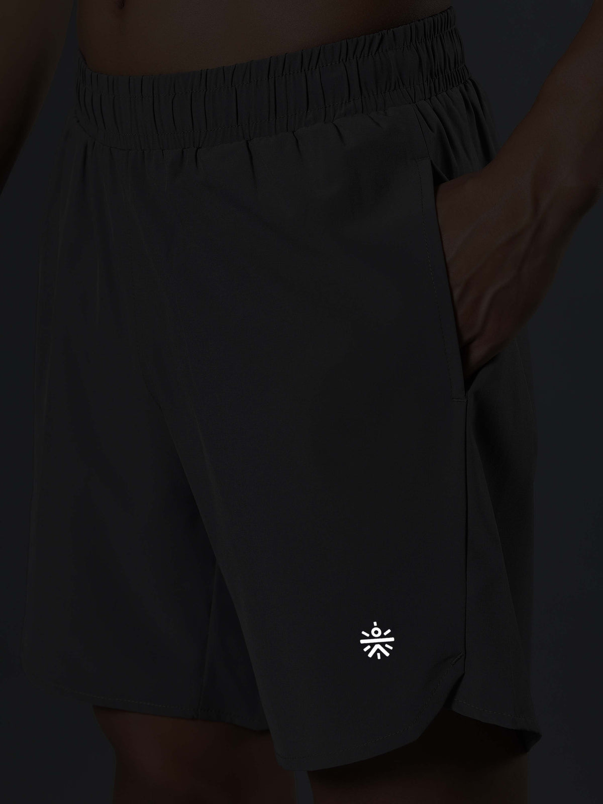 Men's Dark Grey Iconic Runner's Shorts