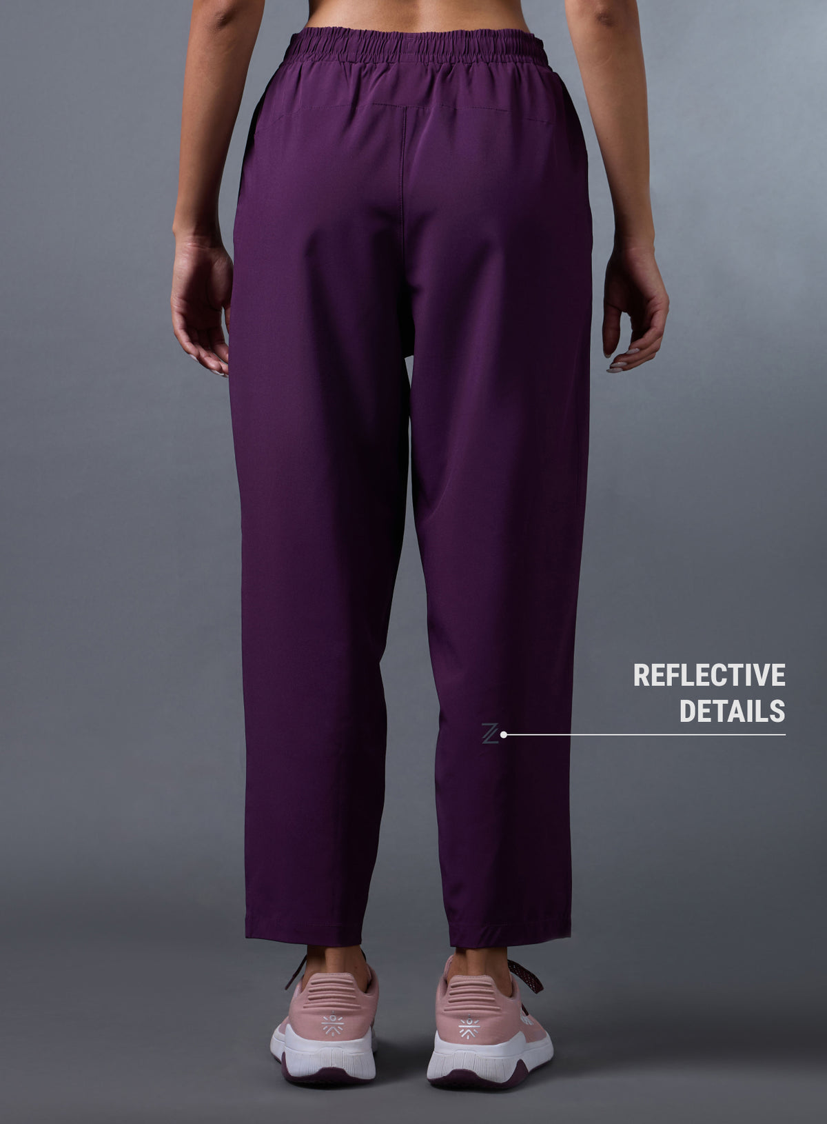 Women's Purple Night Run Trackpants