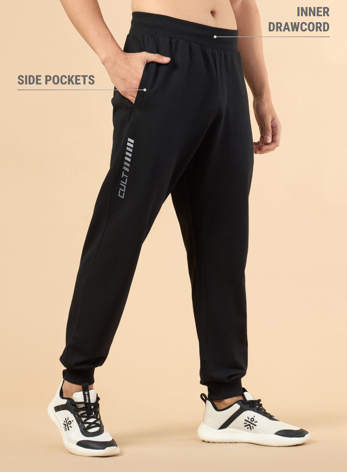 Men's Black Cult Training Joggers