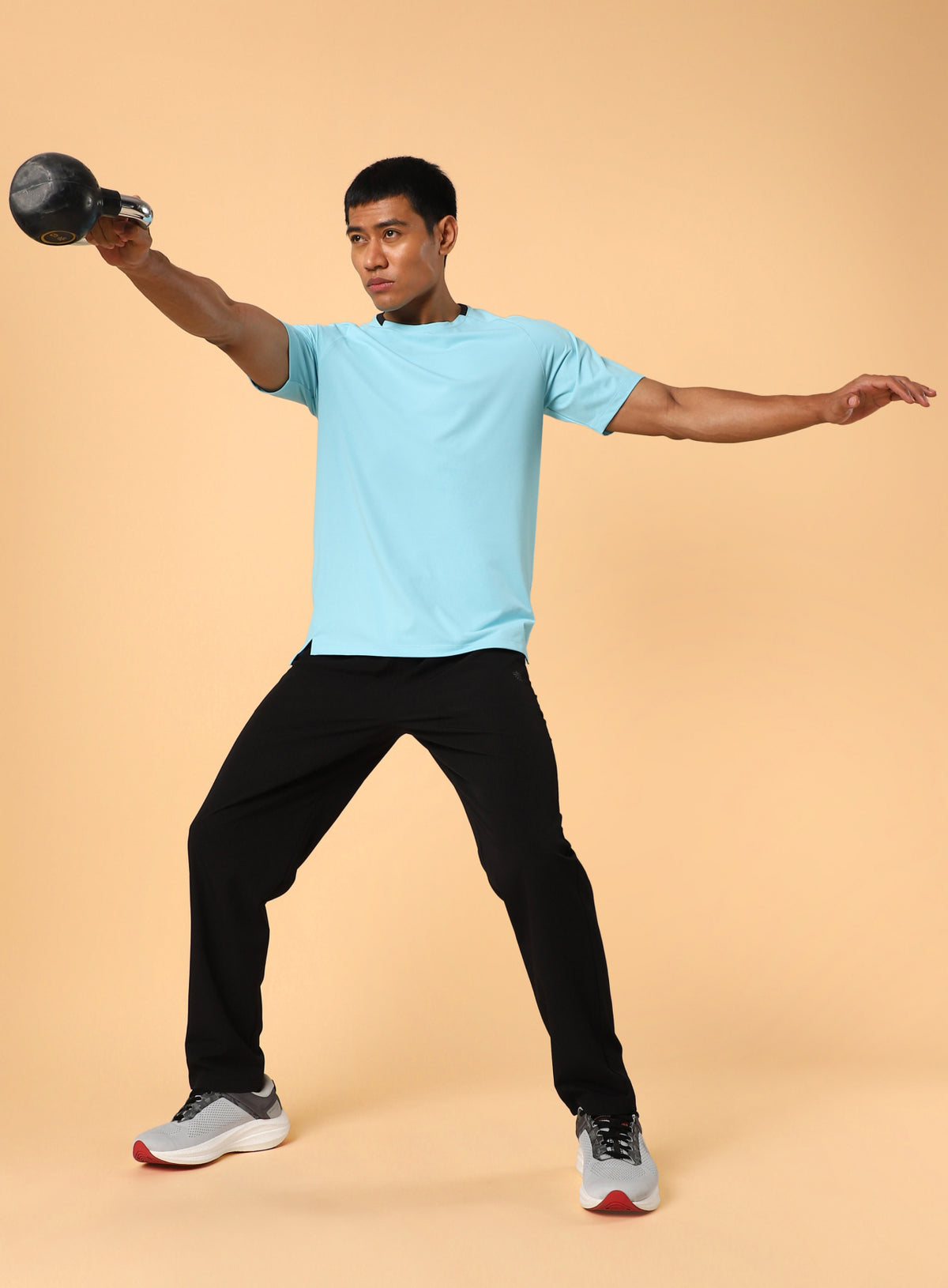 Men's Sky Blue Workout Essential T-shirt
