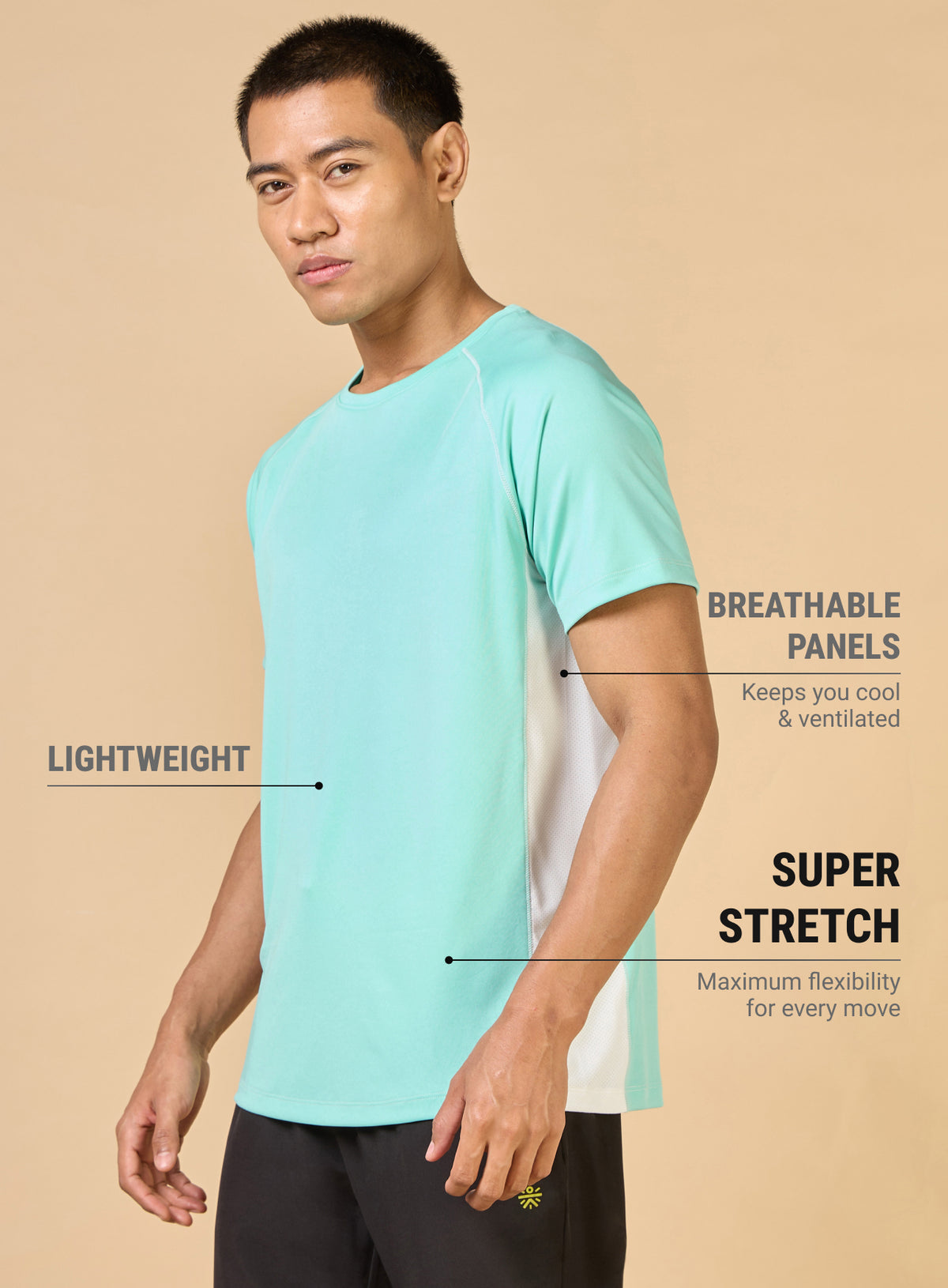 Men's Turquoise Train All Sculpted T-shirt
