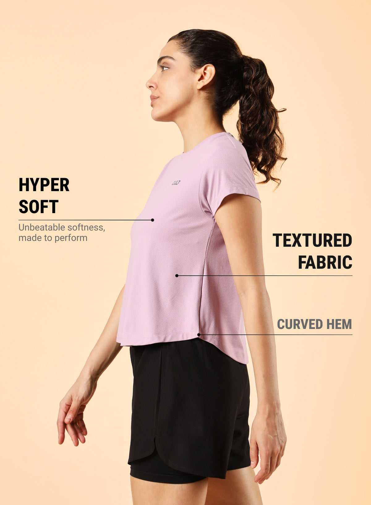 Women's Purple High Energy Training Top