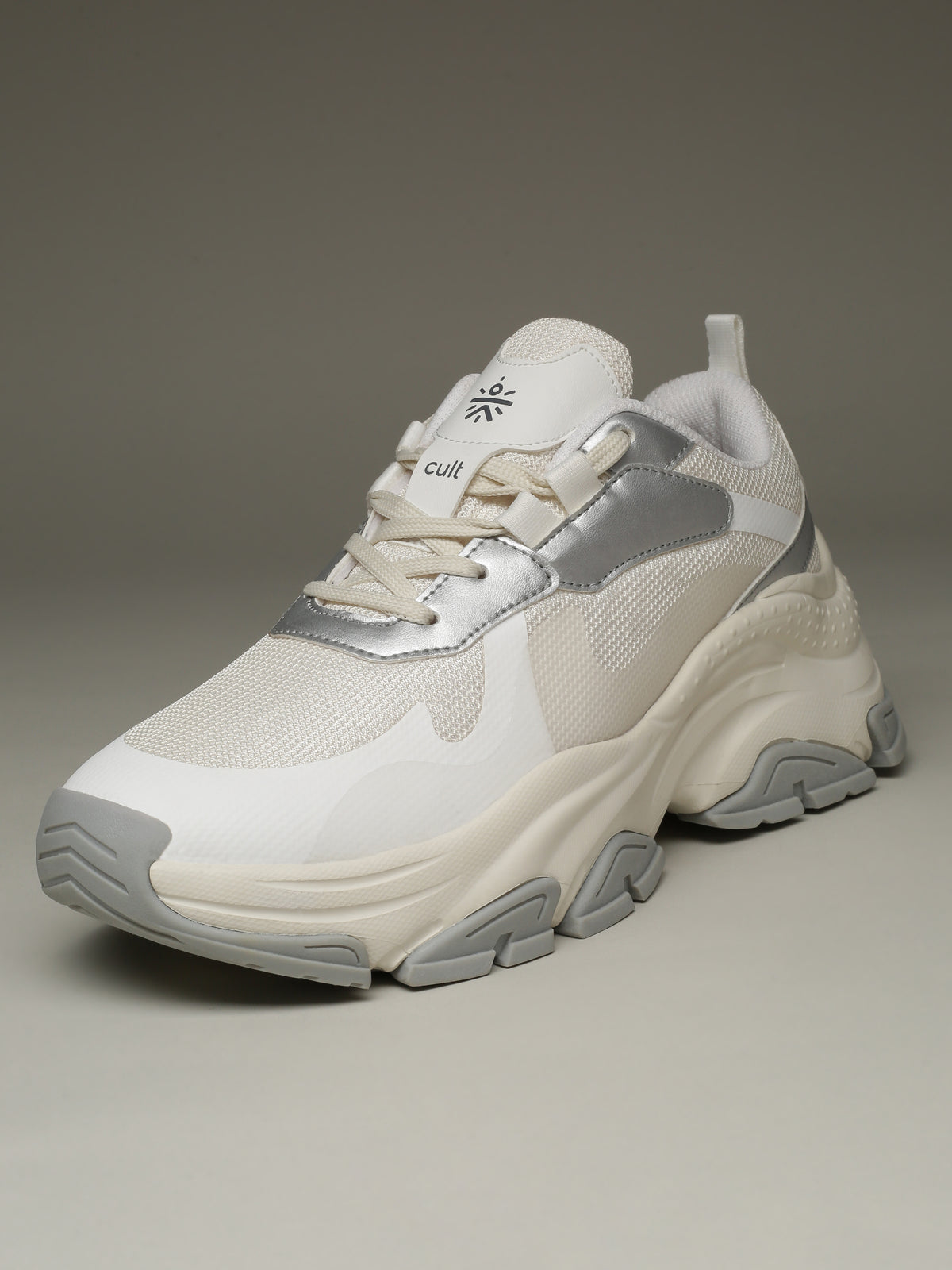cult Women's Venus Sneakers - Off White/Silver