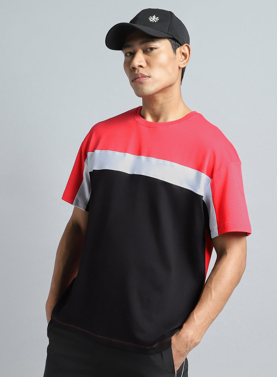 Men's Coral Dance off Colourblock T-shirt
