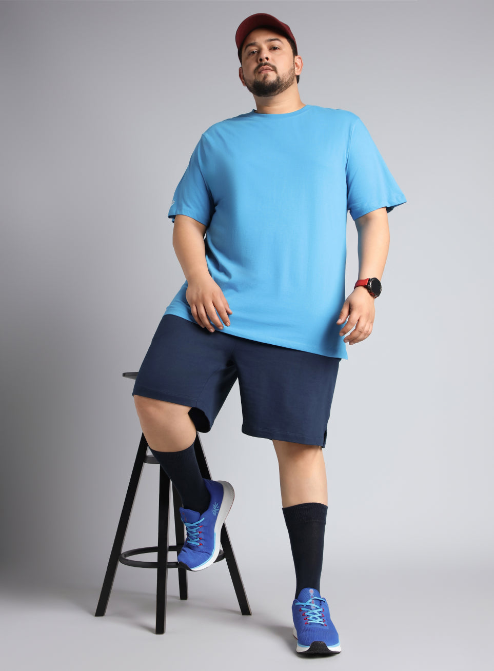 Men's Navy Plus Size Training Essential Shorts