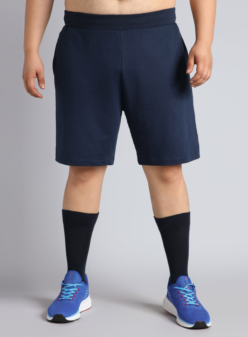 Men's Navy Plus Size Training Essential Shorts
