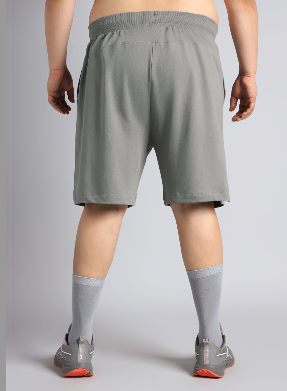 Men's Grey Plus Size Training Essential Shorts