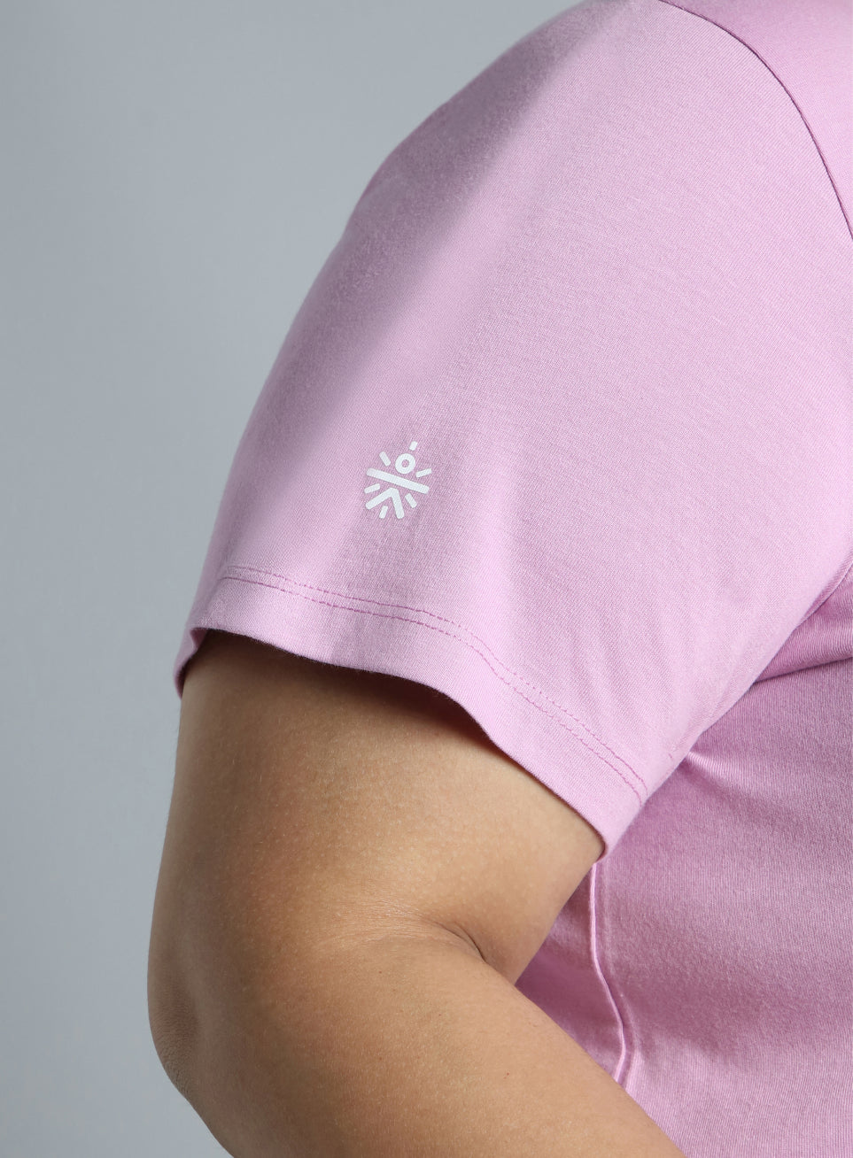 Women's Pink Cotton Plus Size Play Day Regular Fit T-shirt