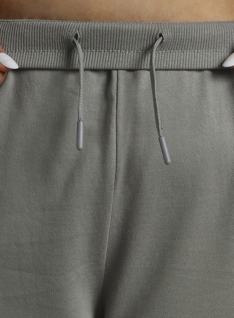 Women's Sky Dark Grey Cotton Plus Size Everyday Joggers