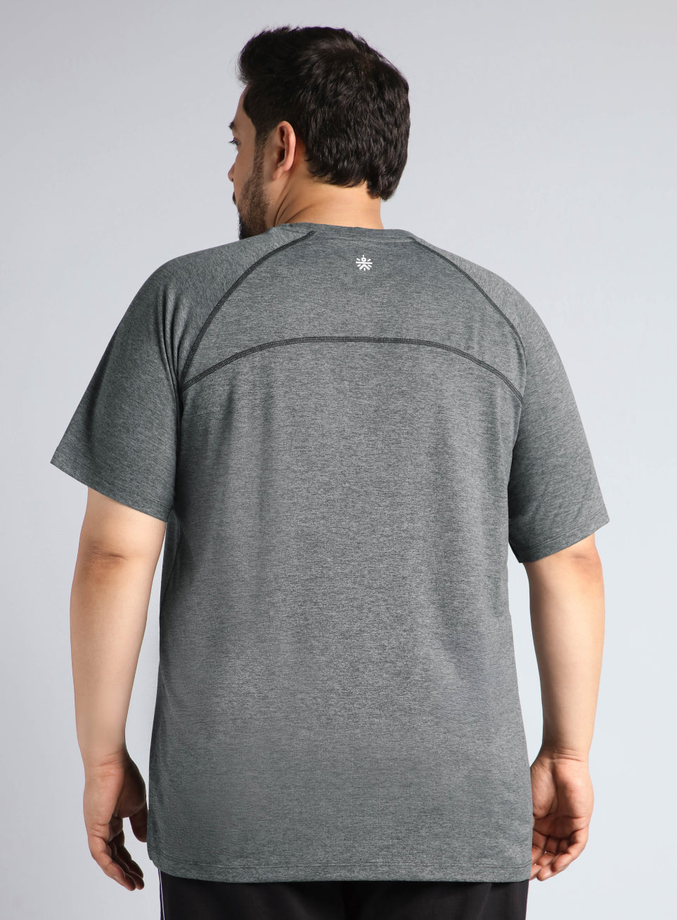 Men's Black Flex Plus Size COMFORtech Regular fit T-shirt