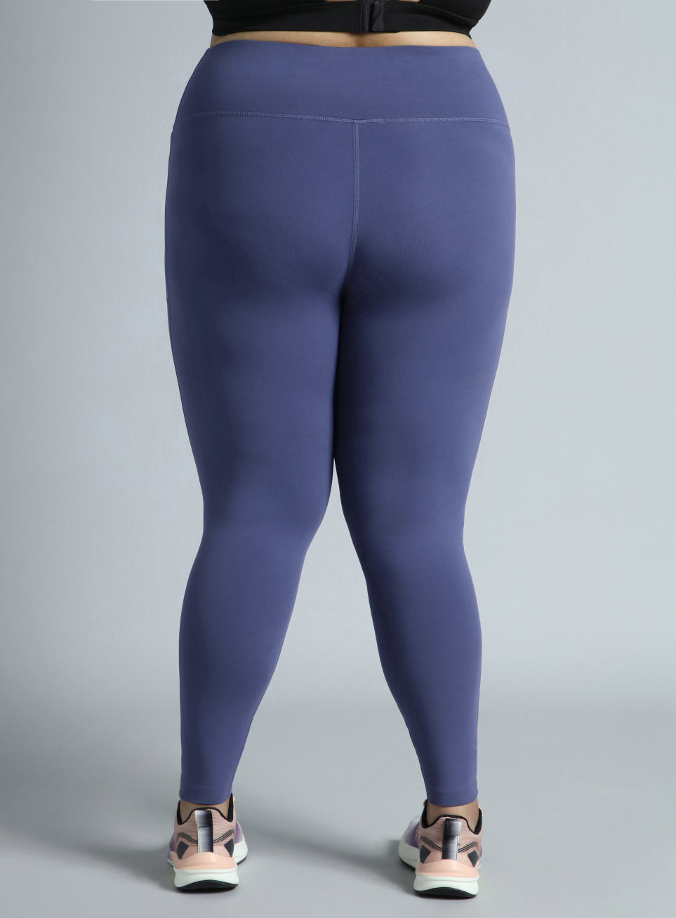 Women's Purple Training Essential Plus Size Tights