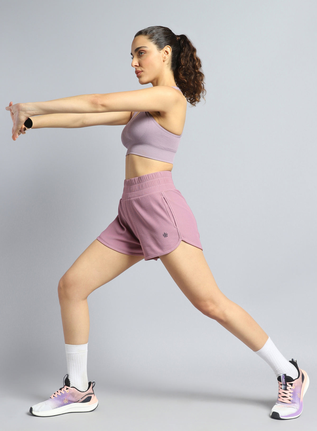 Women's Lavender Training Sculpted Shorts