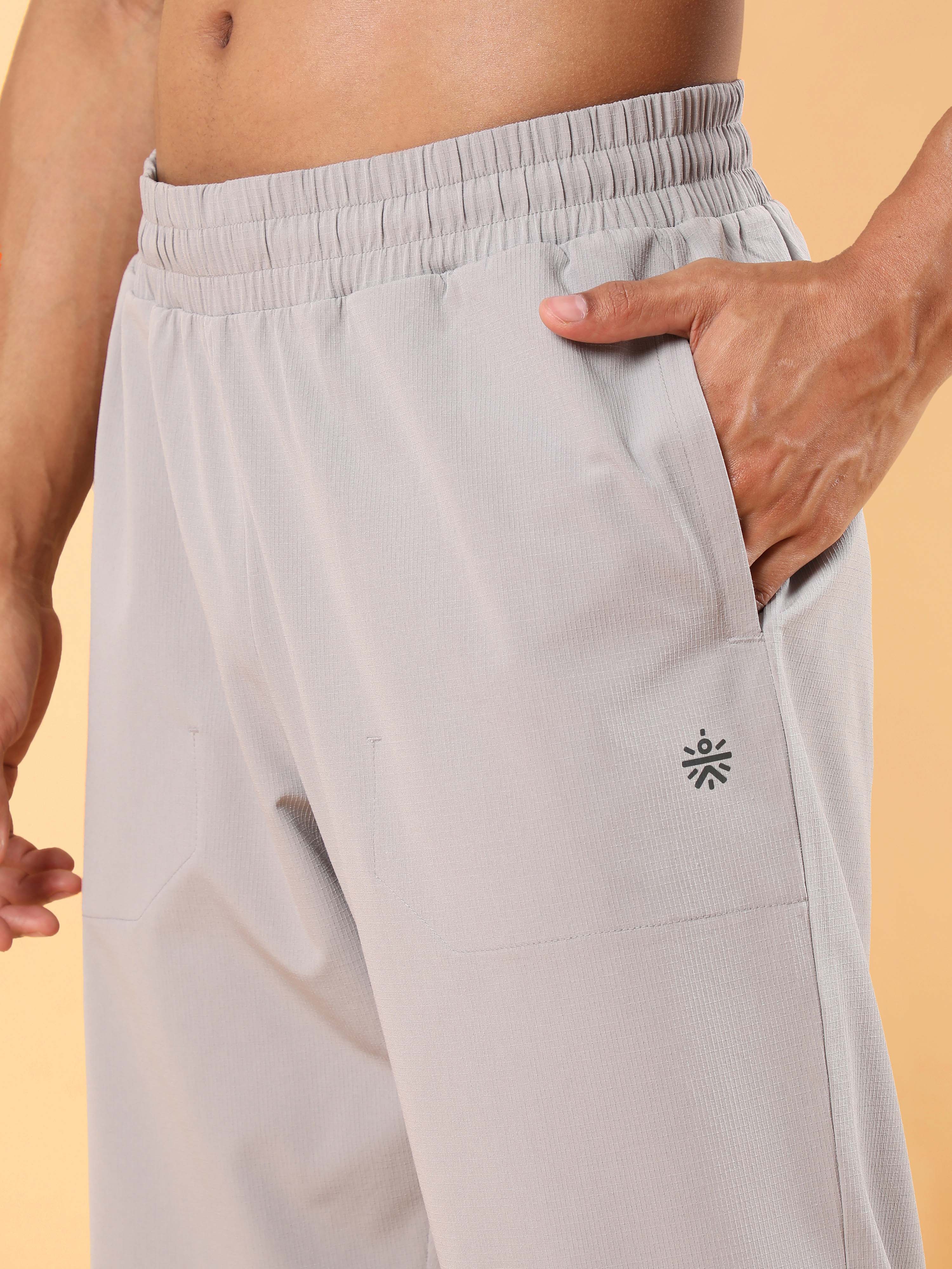 Men's Grey Training Sculpted Trackpants