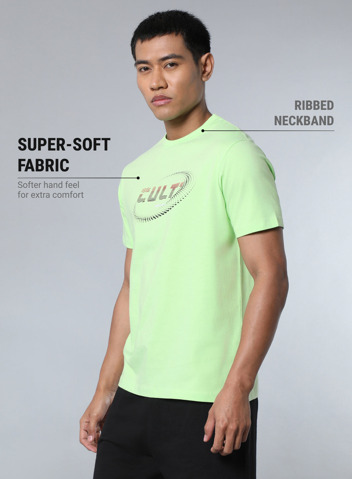 Men's Lime Dance Off Print T-shirt