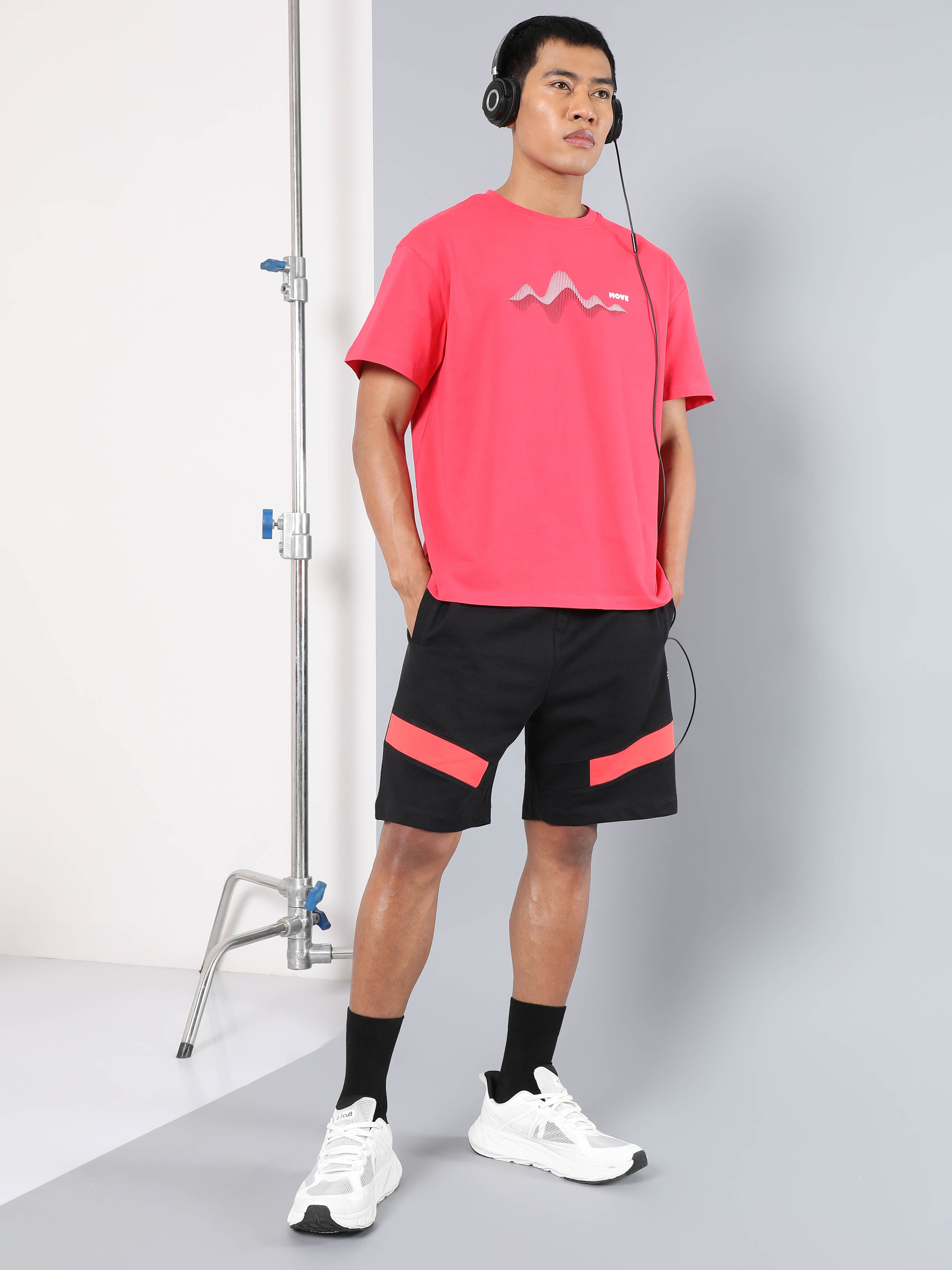 Men's Coral Move to the Beat Relaxed fit T-shirt