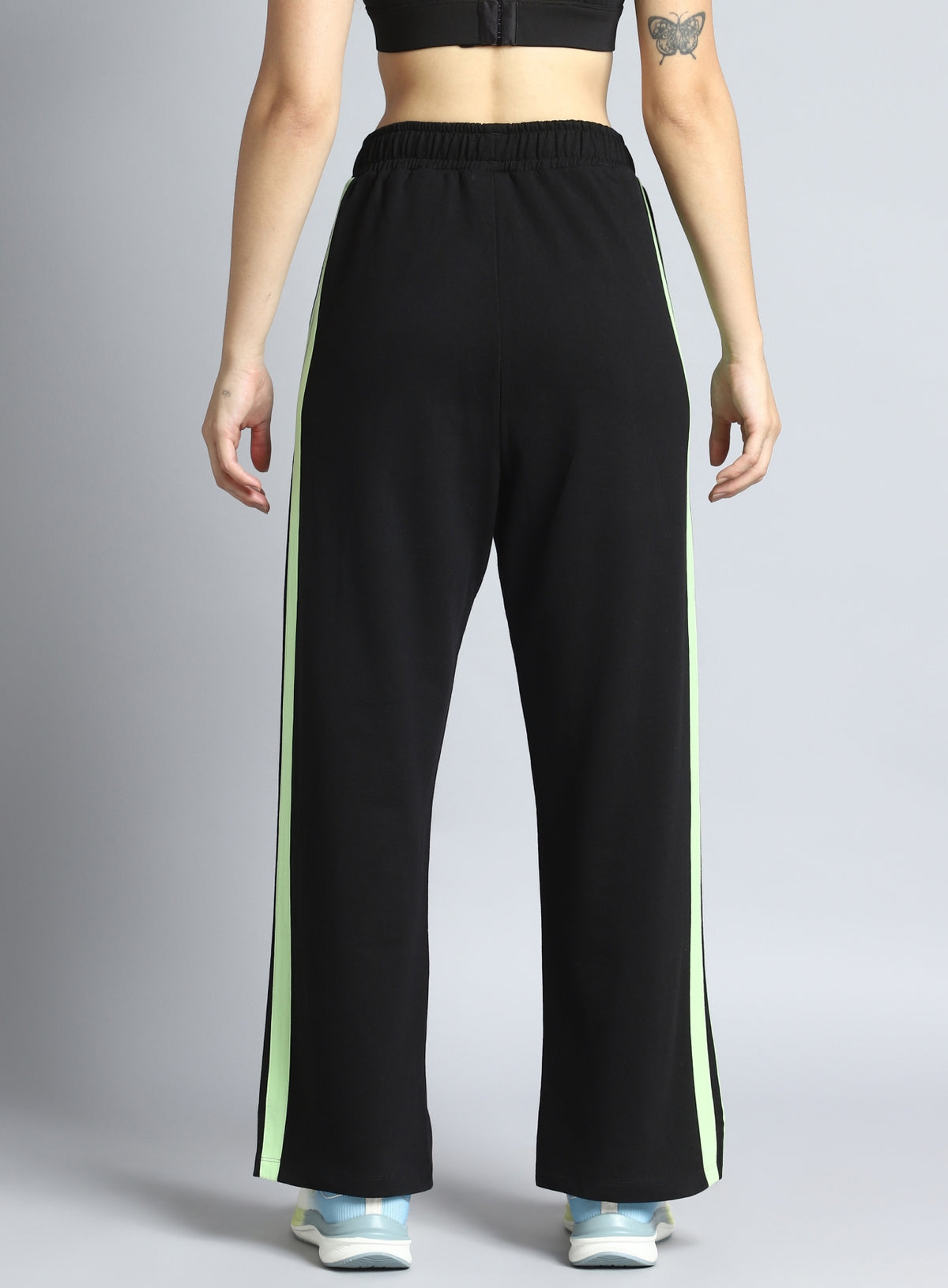 Women's Black Dance Flow Trackpants