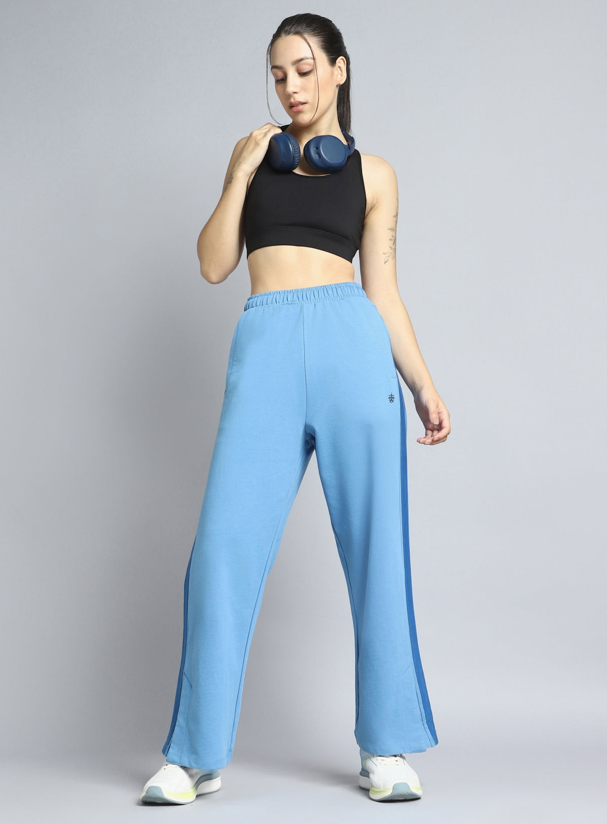 Women's Blue Dance Flow Trackpants