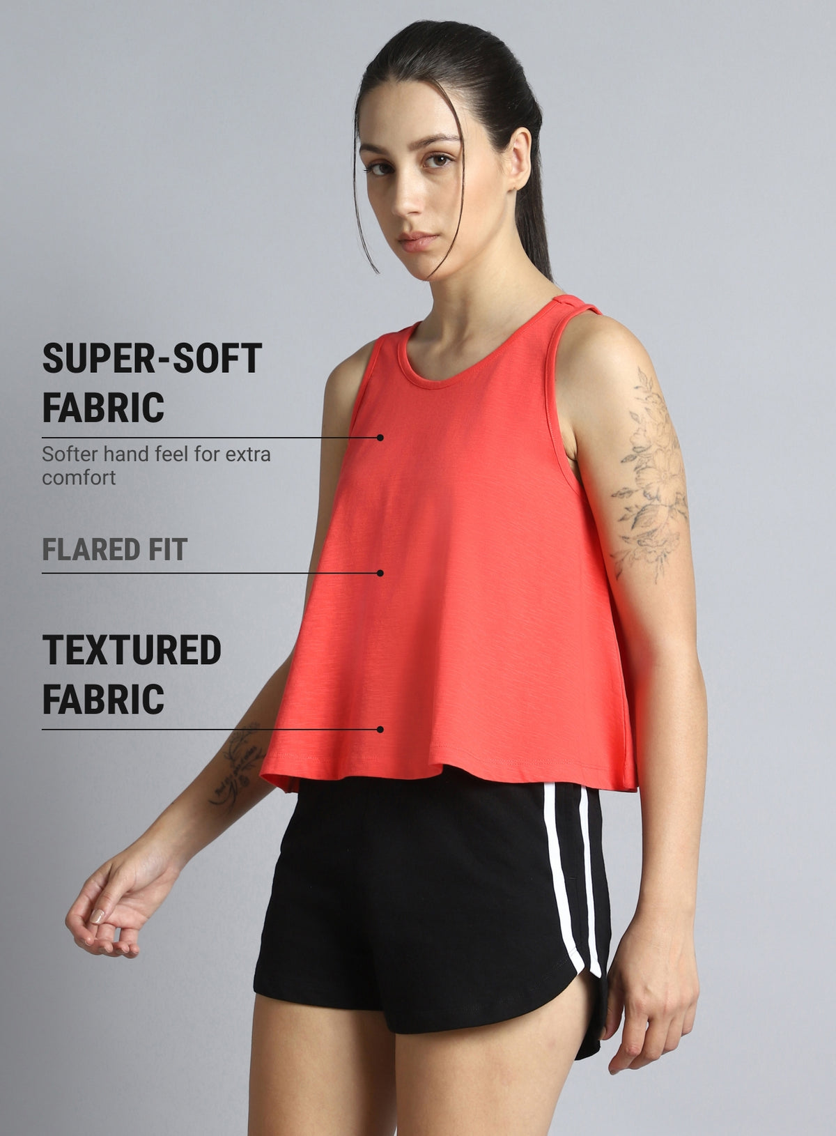 Women's Coral Dance Flow Tank
