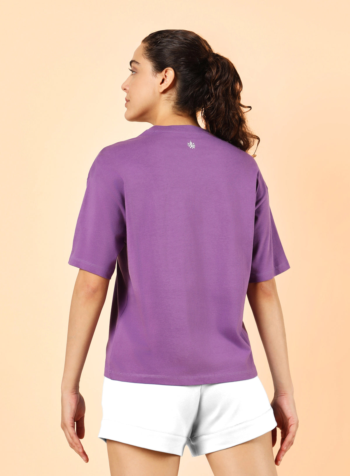 Women's Purple Pause and Align Printed T-shirt
