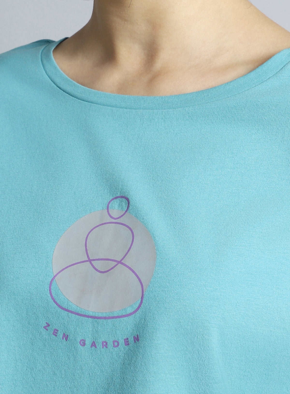 Women's Teal Yoga Harmony Graphic T-shirt