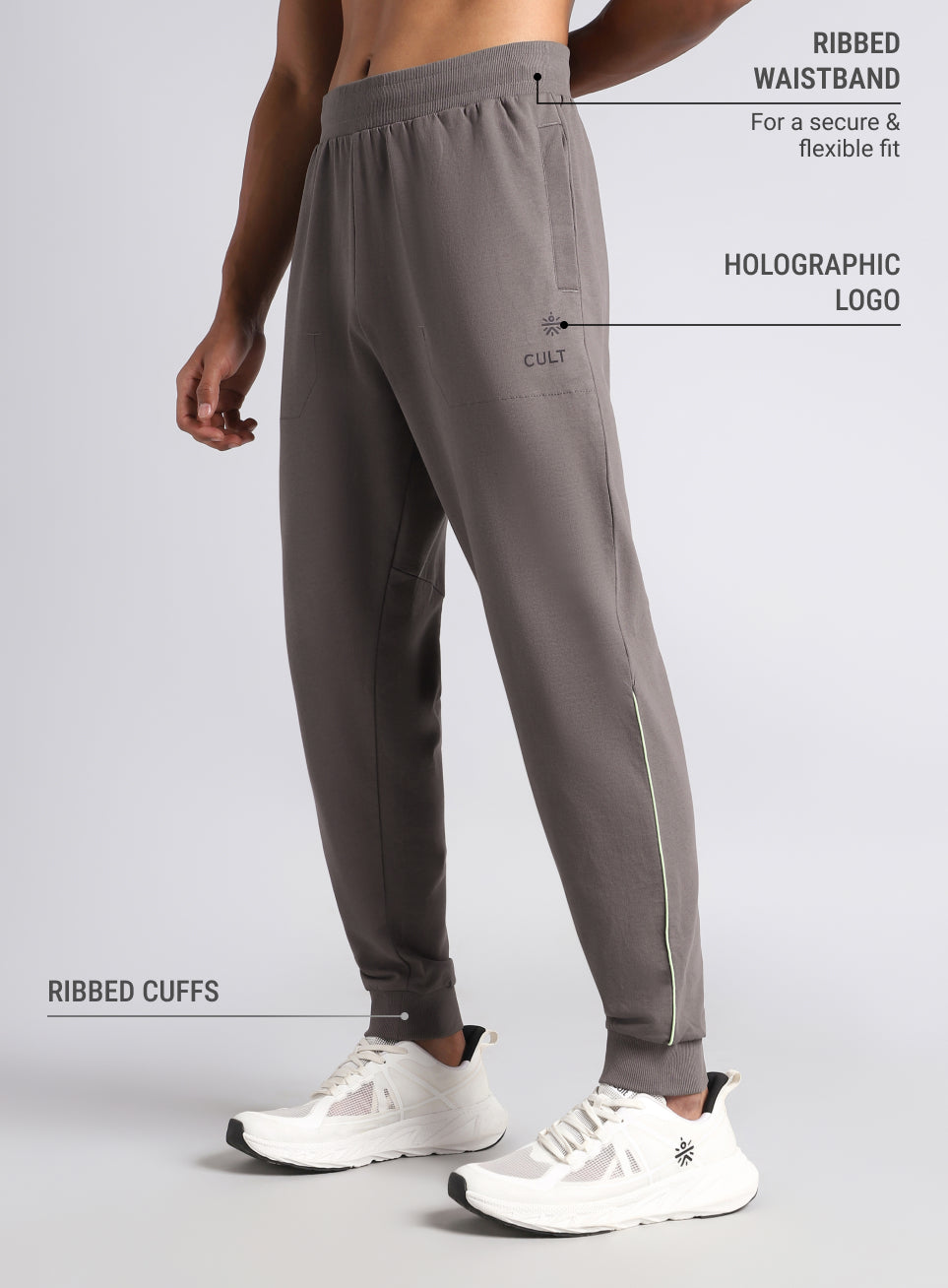 Men's Dark Grey Train Day Essential Joggers