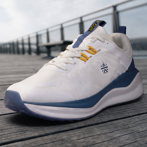cult Men's Zyro Running Shoes - White/R.Blue