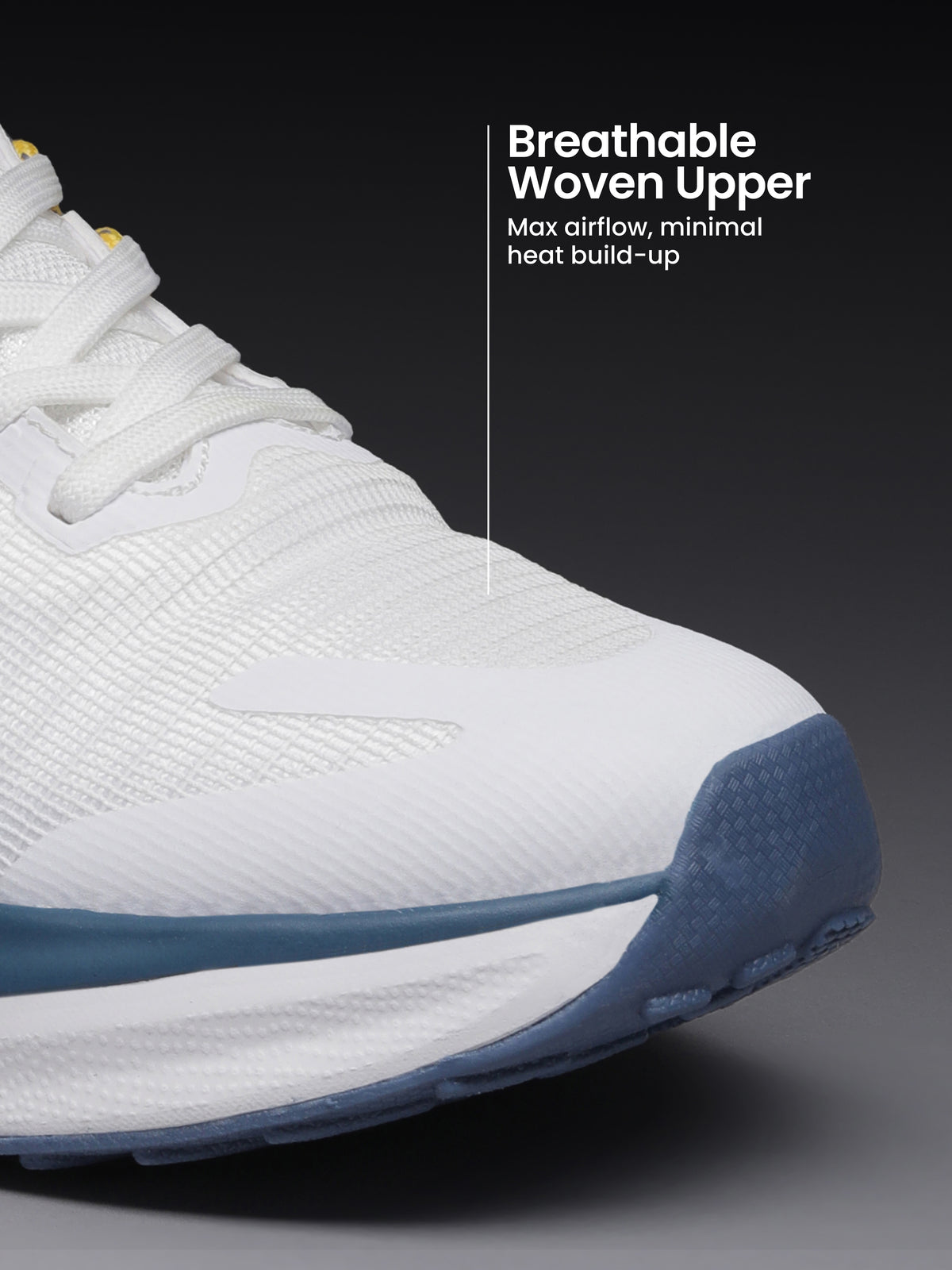 cult Men's Zyro Running Shoes - White/R.Blue