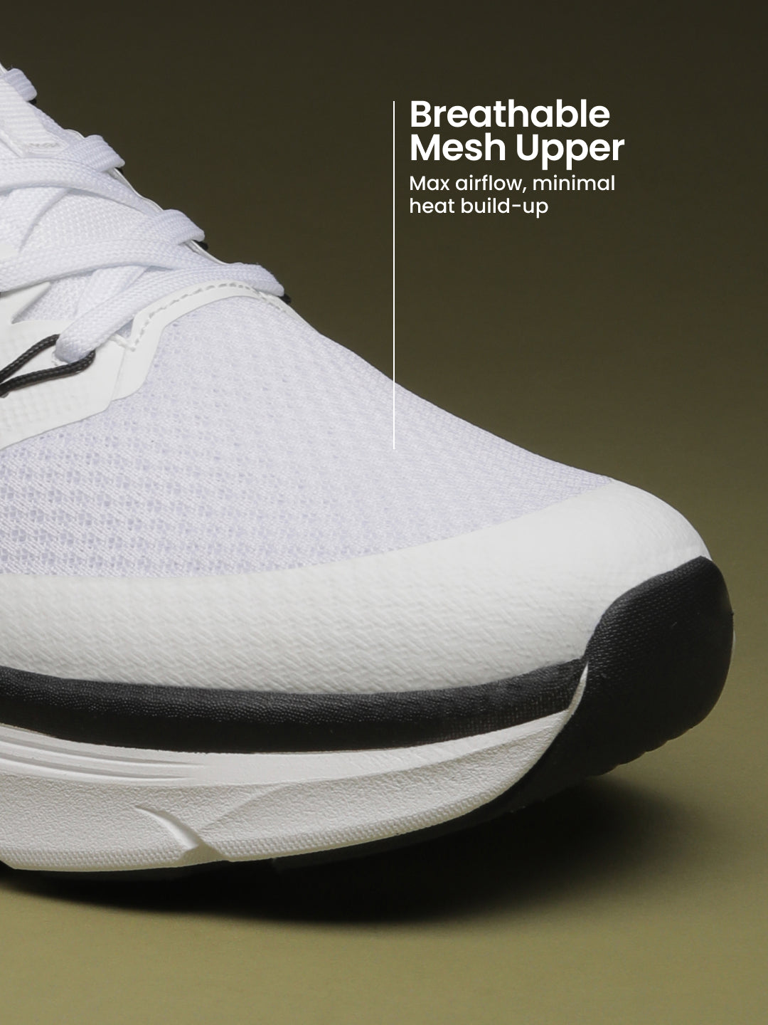 cult Men's Flint Running Shoes - White/Black