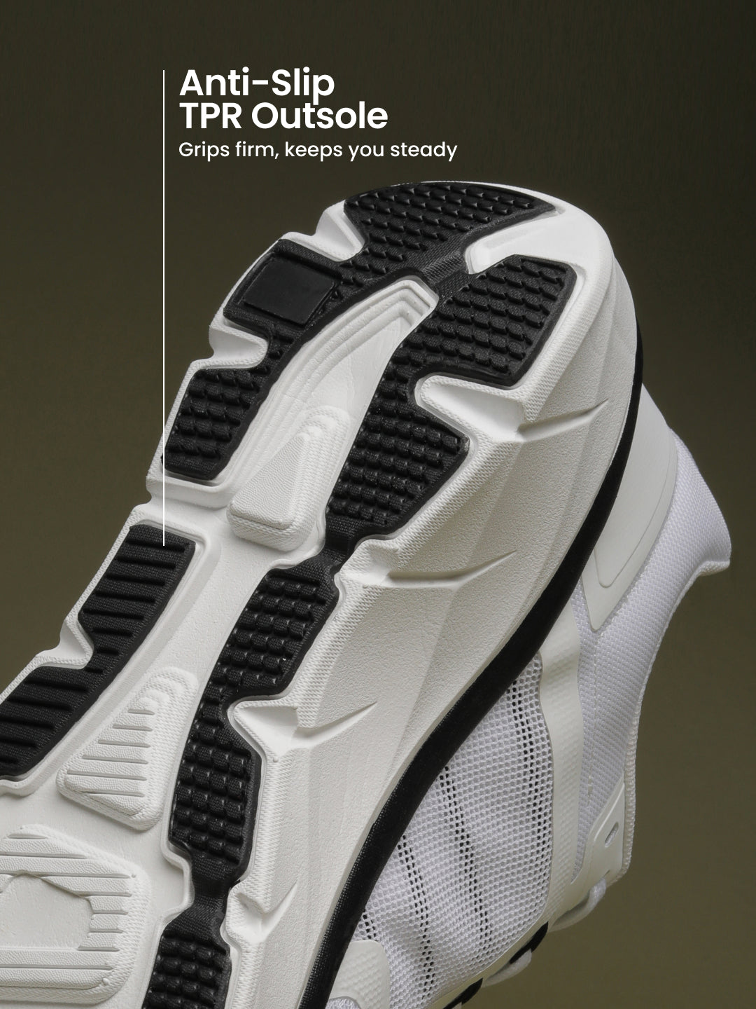 cult Men's Flint Running Shoes - White/Black
