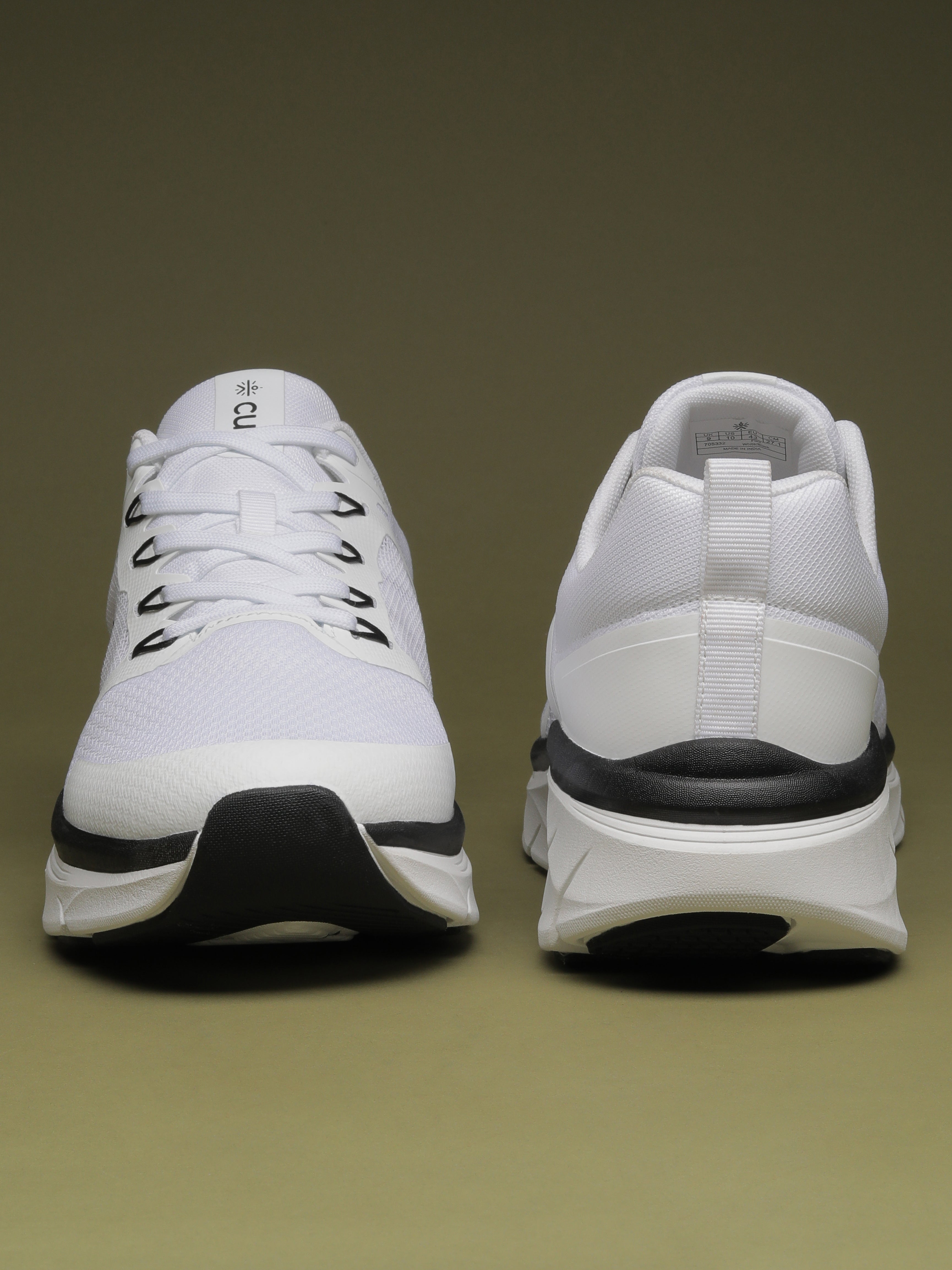 cult Men's Flint Running Shoes - White/Black