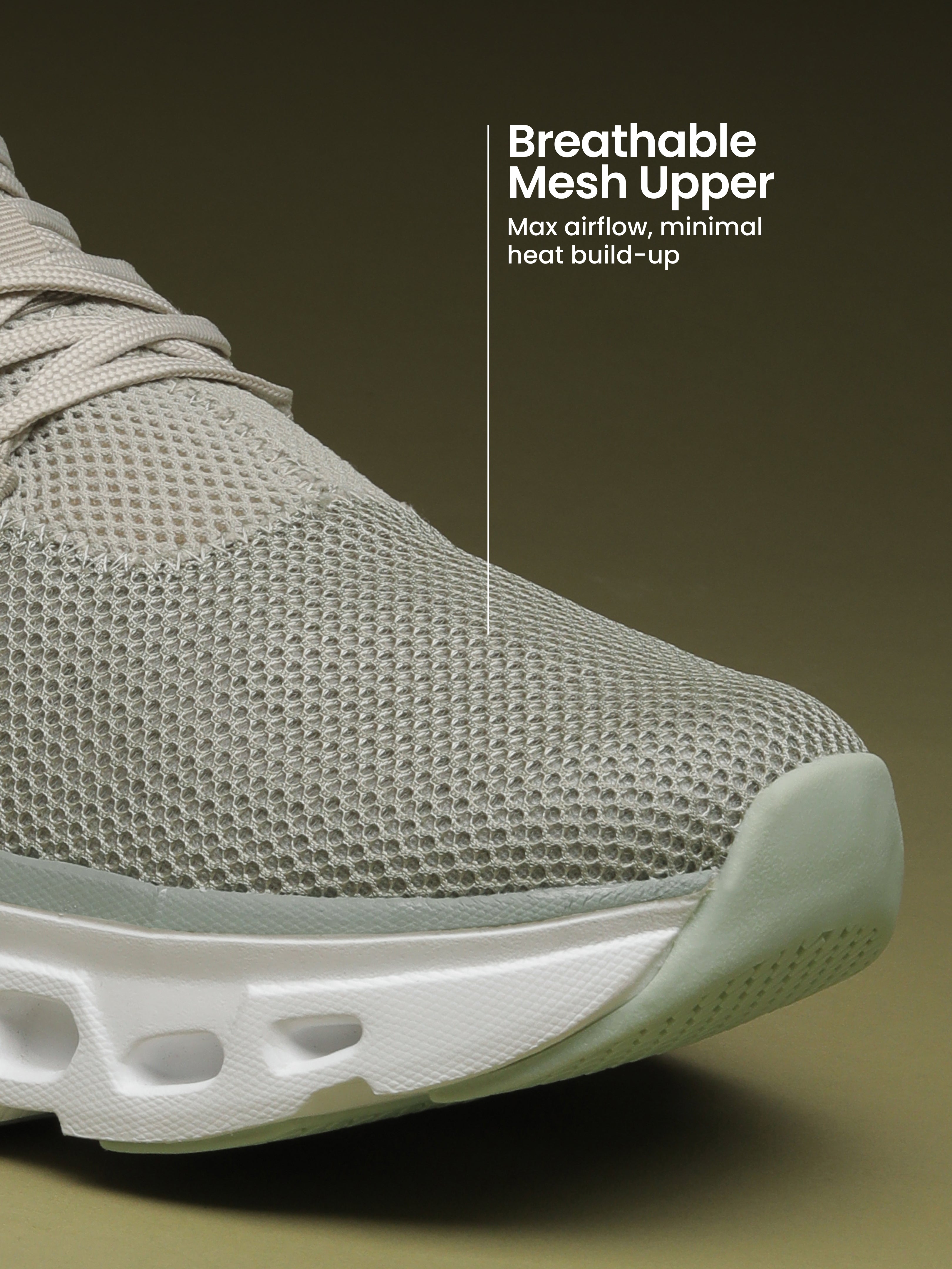 cult Men's Aeromesh Walking Shoes - Olive