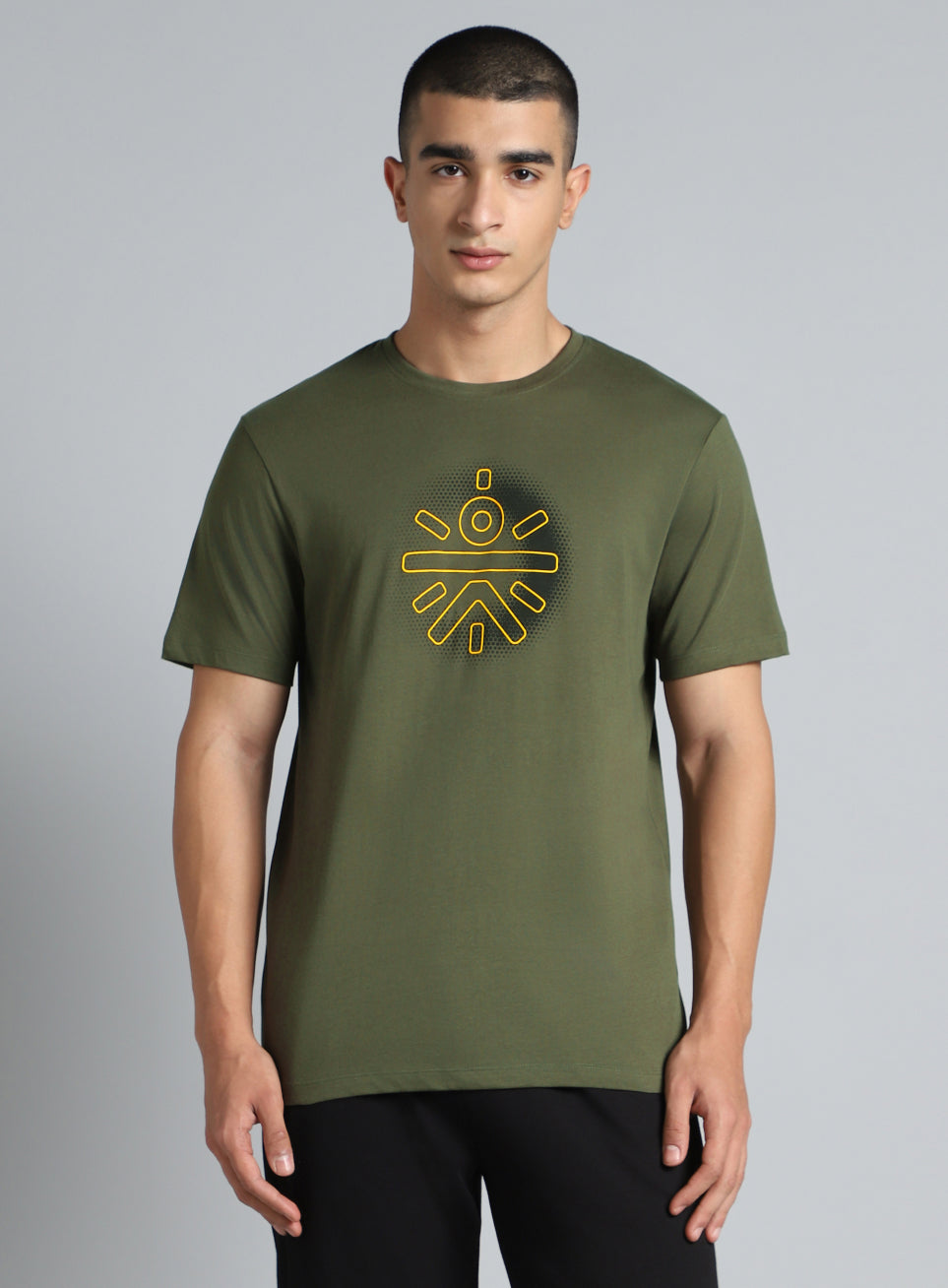 Men's Olive Cult Brand Carrier Graphic T-shirt