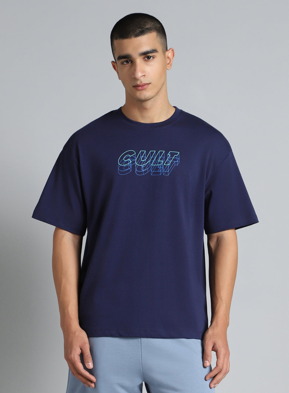 Men's Navy Cult Graphic Relaxed Fit T-shirt