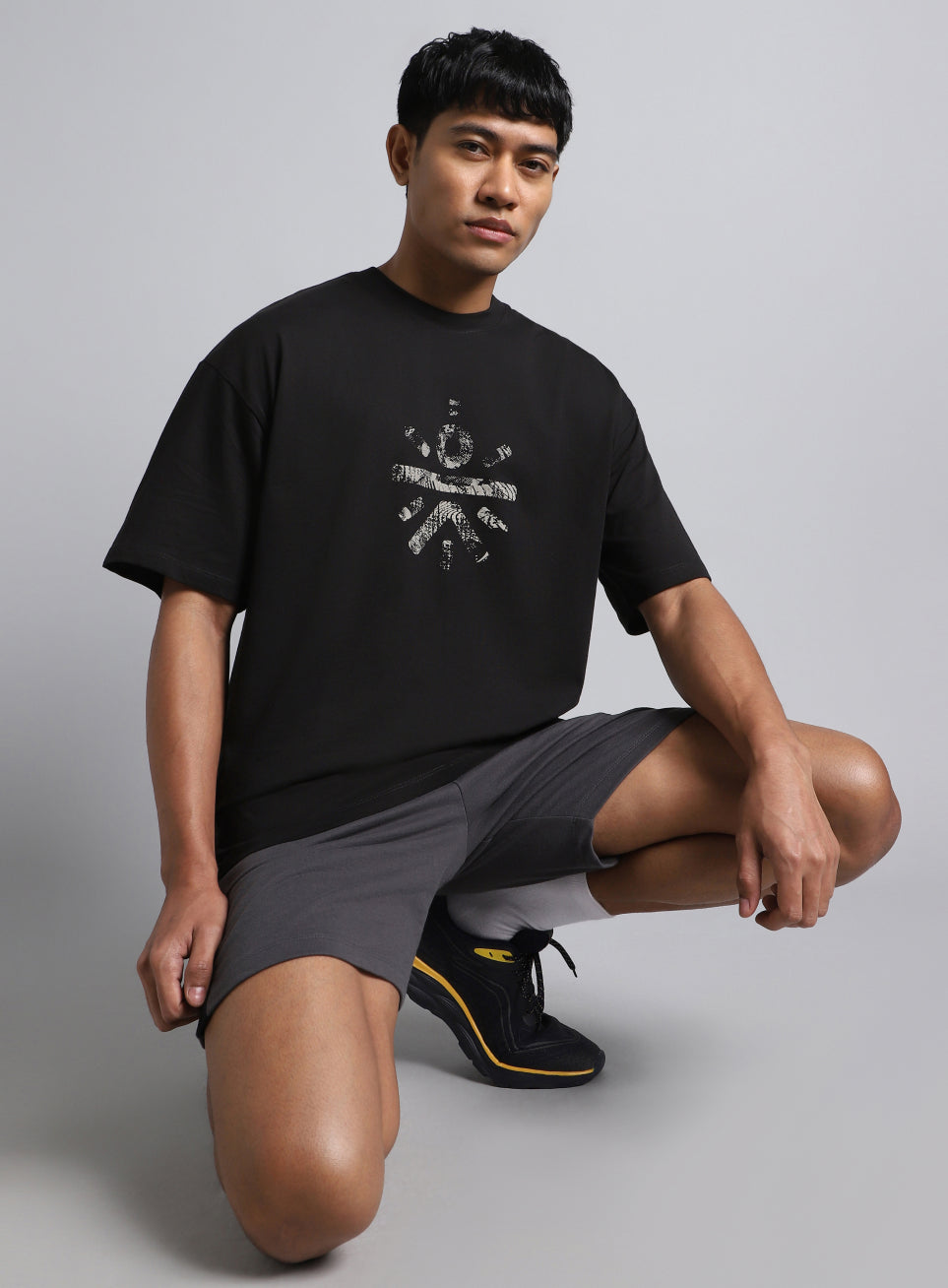 Men's Black Cult Brand Carrier Oversized Fit T-shirt