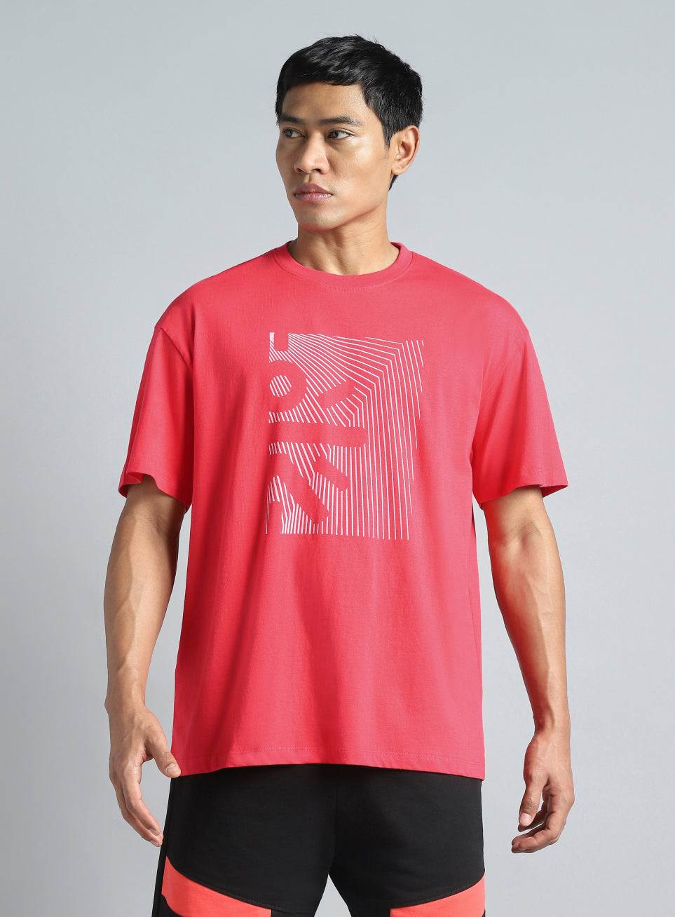 Men's Red Cult Branding Graphic T-shirt