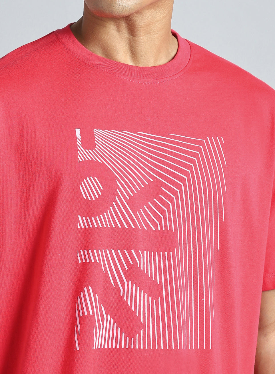 Men's Red Cult Branding Graphic T-shirt