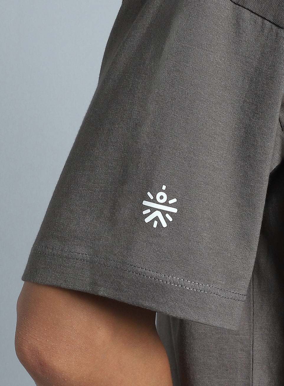 Women's Dark Grey Branding Cropped T-shirt