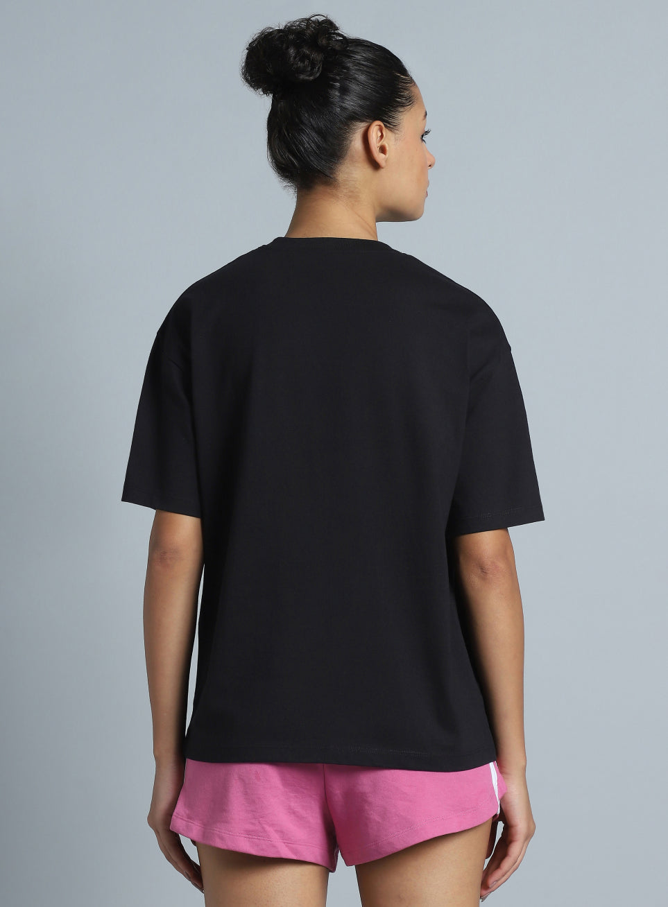Women's Black Brand Carrier Relaxed Fit T-shirt