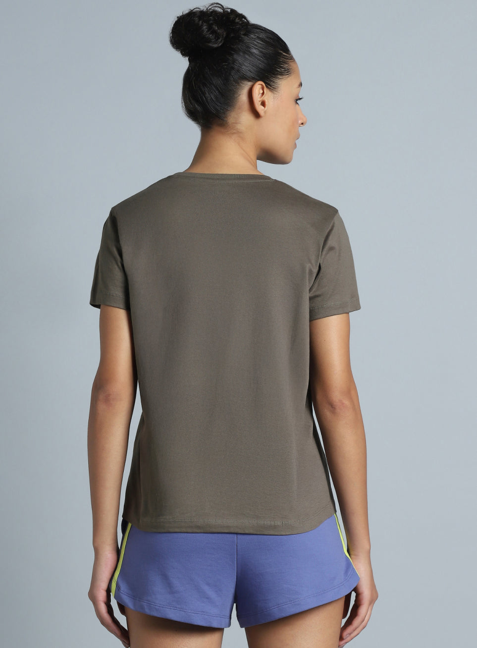 Women's Dark Grey Brand Carrier T-shirt