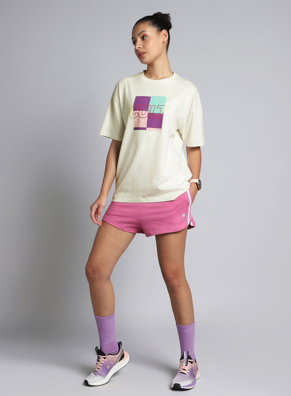 Women's White Cult Brand Carrier Oversized T-shirt