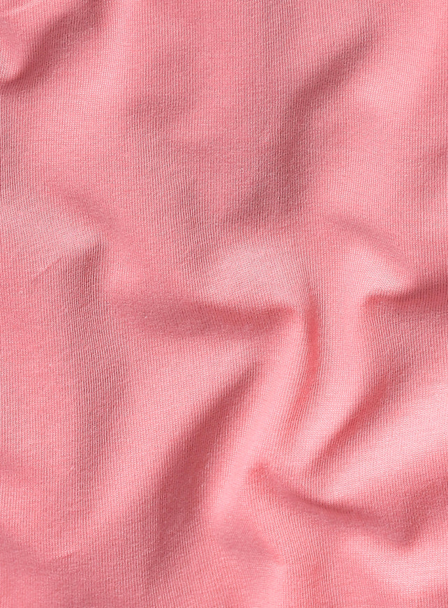 Women's Pink White Print Oversized Fit T-shirt