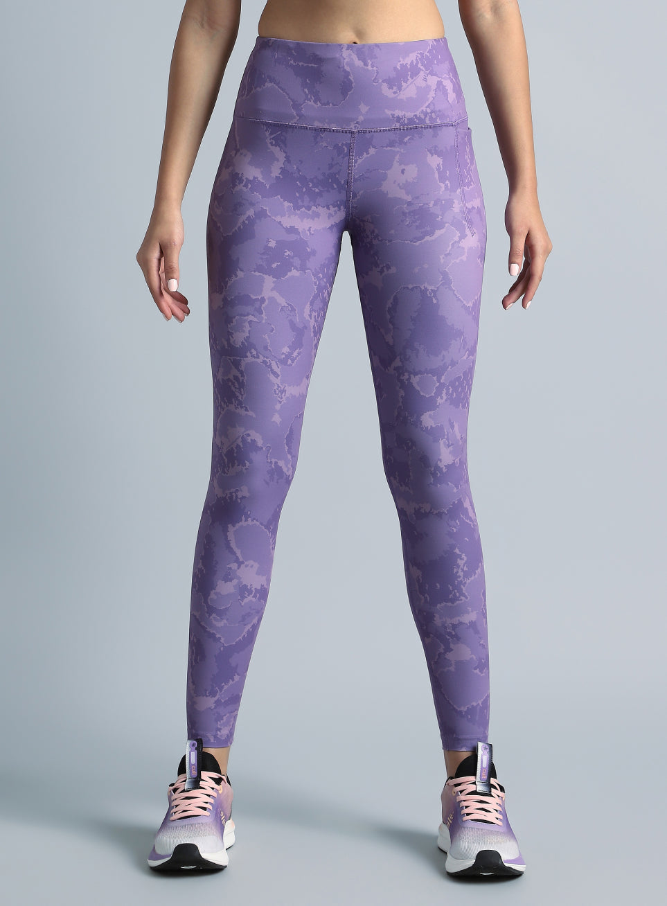 Women's Purple Pacer AOP Comflex Tights
