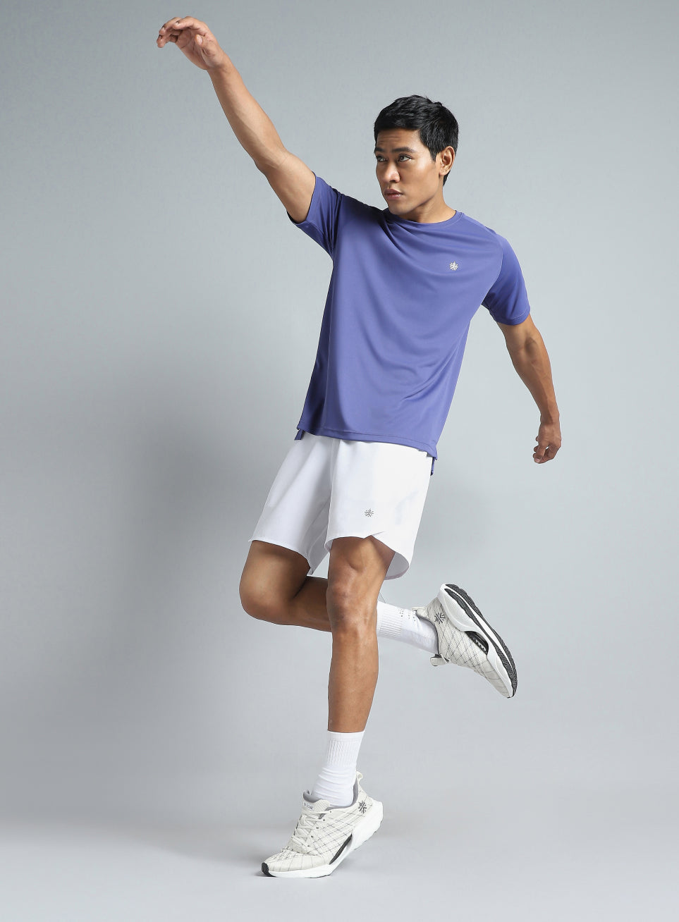 Men's White Iconic Running Shorts