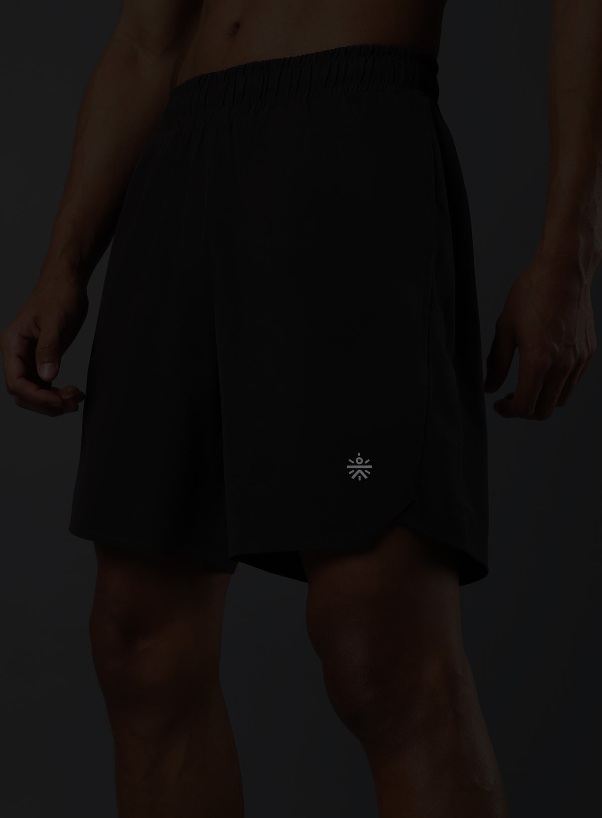 Men's Dark Grey Iconic Running Shorts