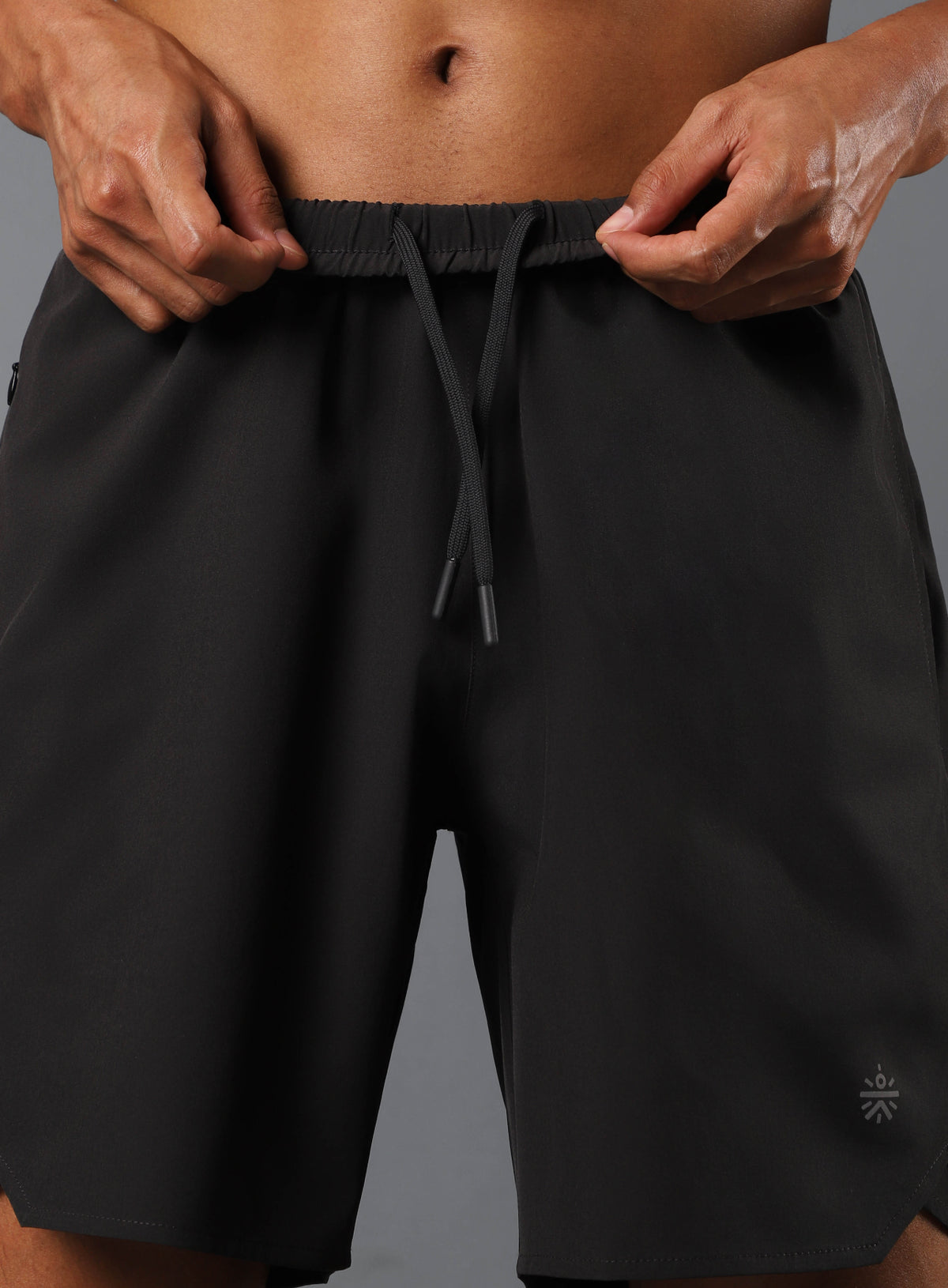 Men's Dark Grey Iconic Running Shorts